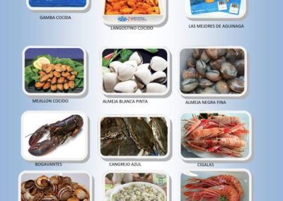 catalogo productos mariscos